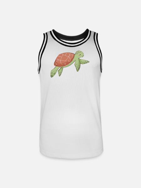 Turtle - Men's Basketball Jersey - white/black
