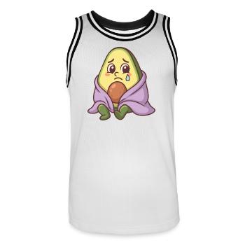 Sad Lawyer - Men's Basketball Jersey - white/black - Front - AI Model Male 185 dark (185cm)