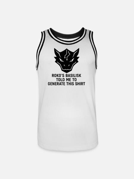 Generated by the Basilisk - Men's Basketball Jersey - white/black