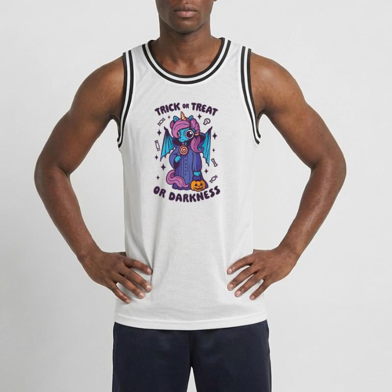 Dark Candy Unicorn - Süßes oder Saures oder Dunkelheit Männer Basketball-Trikot