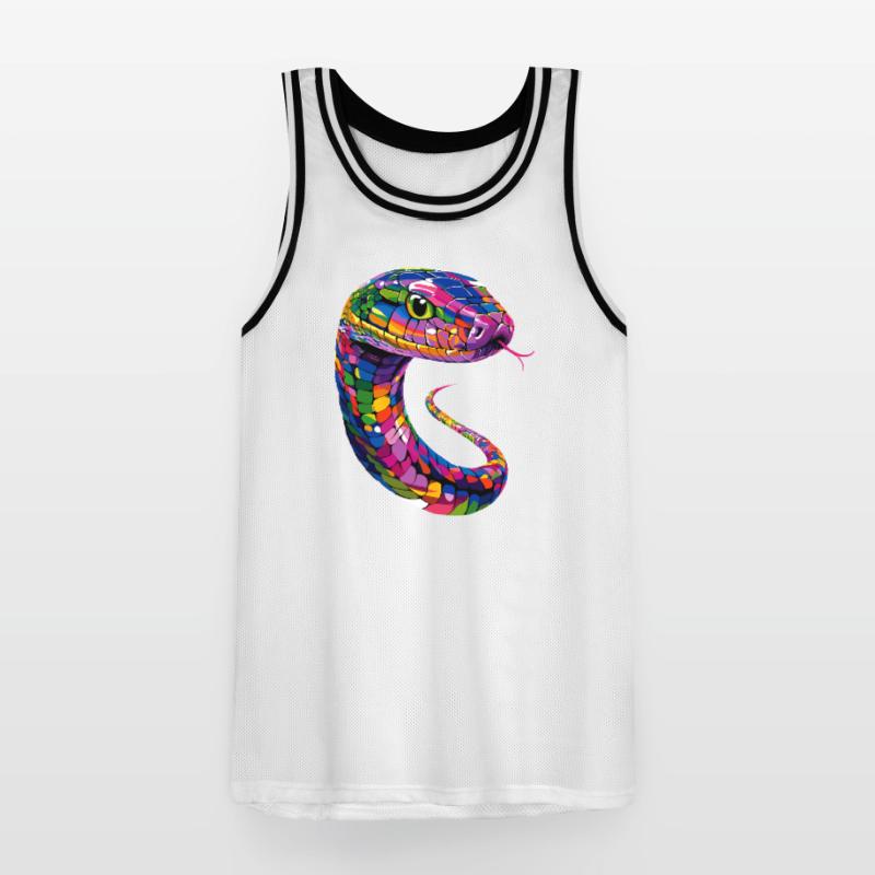 snake, python, cobra, rattlesnake, snakes Men's Basketball Jersey