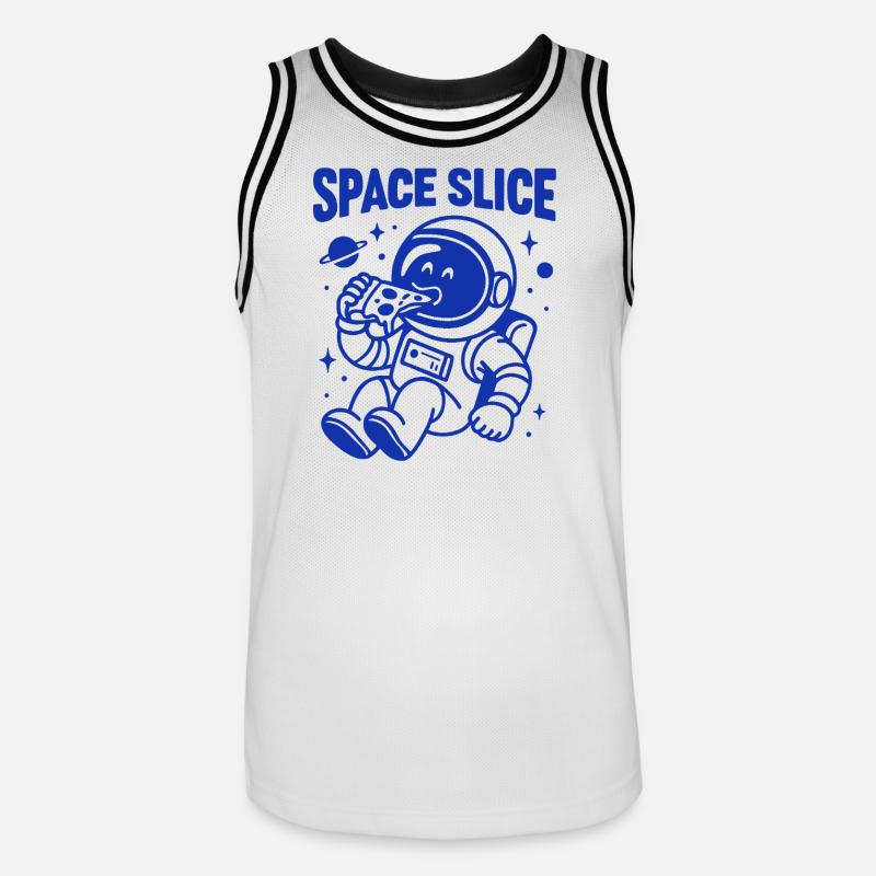 Conception de bébé astronaute de l’espace - Maillot de basket Homme - blanc/noir