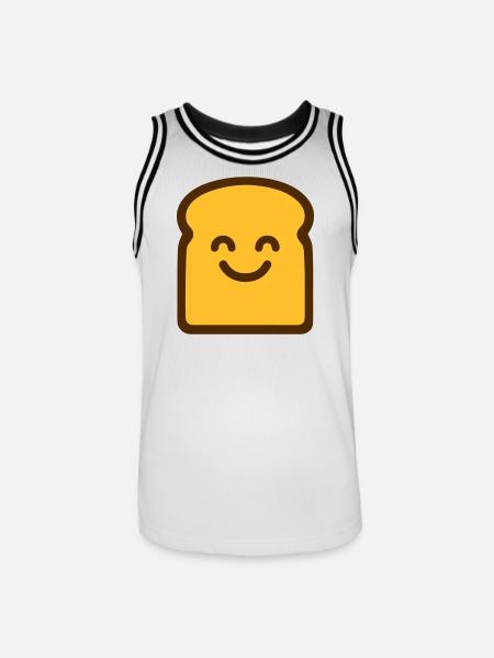 Toast mignon - Maillot de basket Homme - blanc/noir