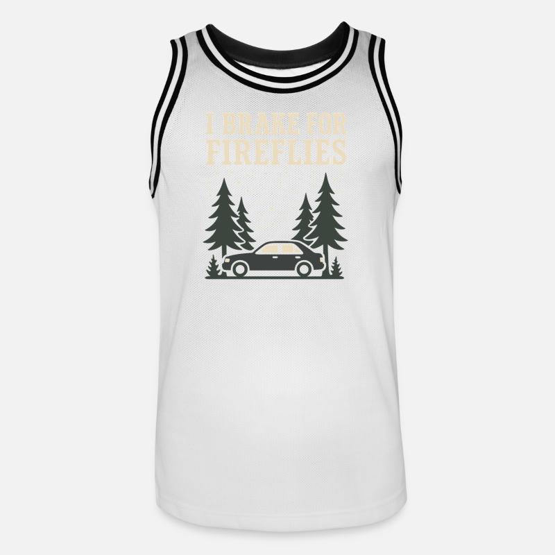 Firefly Summer Night Glow Bug Nostalgic - Männer Basketball-Trikot - Weiß/Schwarz