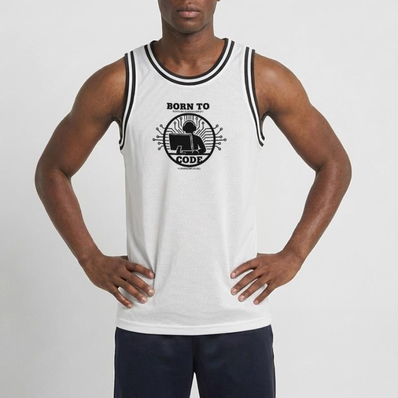 Programmierer, der zum Programmieren geboren wurde Programmierer Männer Basketball-Trikot