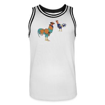 Rivaux - Maillot de basket Homme - blanc/noir - Devant - AI Model Male 185 dark (185cm)
