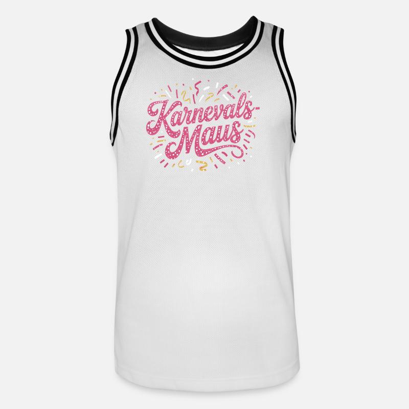 Carnival Mouse Cologne Carnival Mouse - Men's Basketball Jersey - white/black