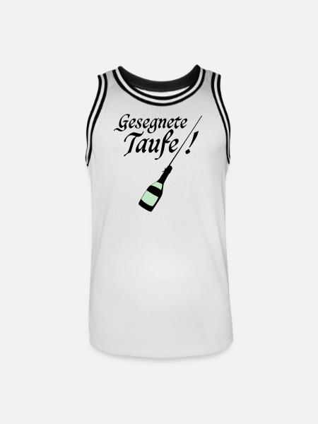 Taufe - Männer Basketball-Trikot - Weiß/Schwarz