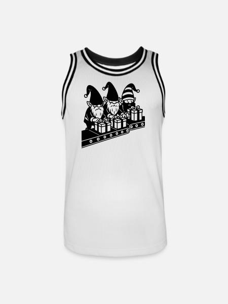 Weight Assembly Line Gifts Factory - Men's Basketball Jersey - white/black
