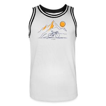 Bike Mountain Sun - Maillot de basket Homme - blanc/noir - Devant - AI Model Male 185 dark (185cm)