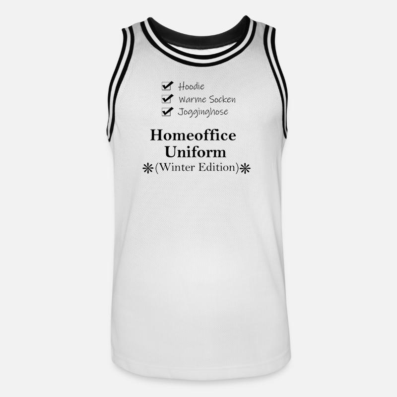 Checkliste_Homeoffice_Uniform_WS - Maillot de basket Homme - blanc/noir