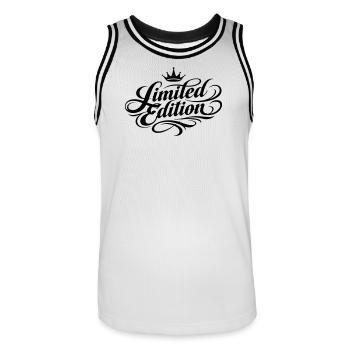 Édition limitée Tattoo - Maillot de basket Homme - blanc/noir - Devant - AI Model Male 185 dark (185cm)