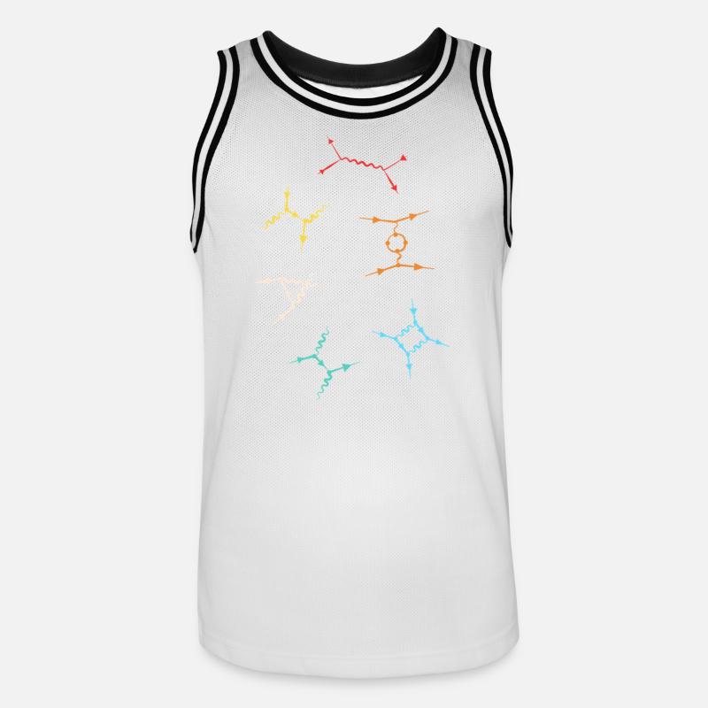 Quantum Physics Quantum Physics Quantum Leap - Men's Basketball Jersey - white/black