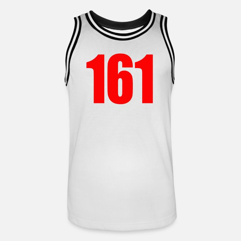 161 – Antifa Code Statement - Männer Basketball-Trikot - Weiß/Schwarz