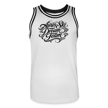 Après Ski Dream Team - Maillot de basket Homme - blanc/noir - Devant - AI Model Male 185 dark (185cm)