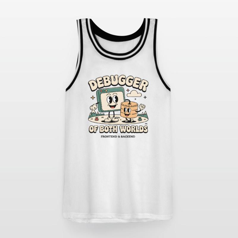 Debugger beider Welten | Debugging Dev Männer Basketball-Trikot