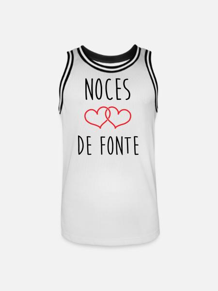 Fonte-Hochzeit 73 Jahre Ehe - Männer Basketball-Trikot - Weiß/Schwarz