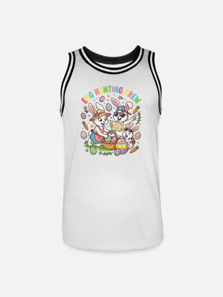 Hoster Bunny Family - Egg Collector - Men's Basketball Jersey - white/black
