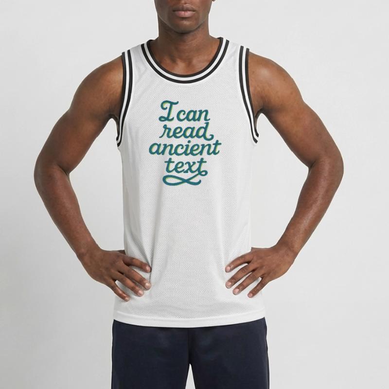 Ancient Script Tee Men's Basketball Jersey
