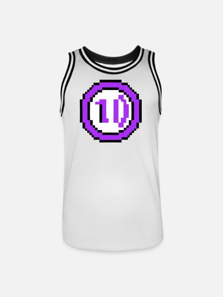Arcade Coin 10 Years Anniversary - Men's Basketball Jersey - white/black