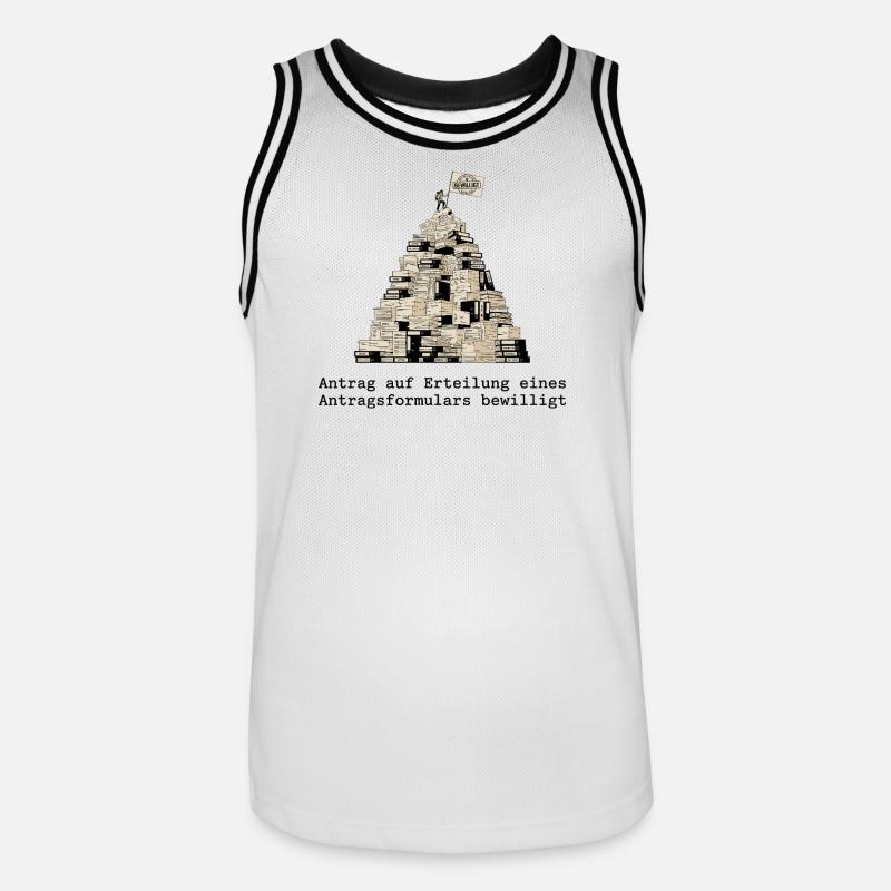 Demande de formulaire de demande - Maillot de basket Homme - blanc/noir