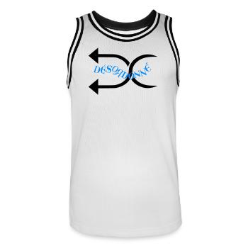 Désodonné  - Maillot de basket Homme - blanc/noir - Devant - AI Model Male 185 dark (185cm)