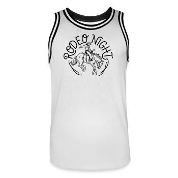 Rodeo - Maillot de basket Homme - blanc/noir - Devant - AI Model Male 185 dark (185cm)