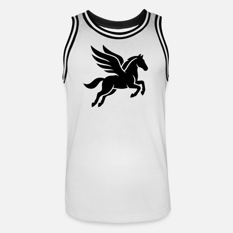 Pégase - Maillot de basket Homme - blanc/noir