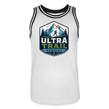 Ultra Trail Running - Maillot de basket Homme - blanc/noir - Devant - AI Model Male 185 dark (185cm)