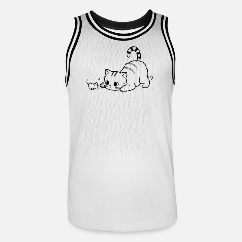 Mode bondit activé - Maillot de basket Homme - blanc/noir
