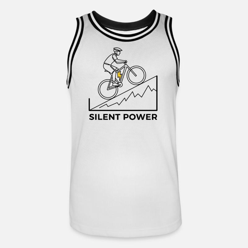 Montée éclair - Maillot de basket Homme - blanc/noir