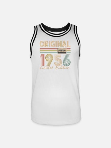 70e anniversaire, 70 ans - Maillot de basket Homme - blanc/noir