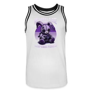 Pastel Goth Soft Goth Gaming Gamer - Men's Basketball Jersey - white/black - Front - AI Model Male 185 dark (185cm)