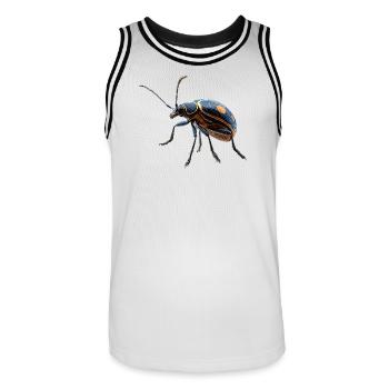 Maikäfer Süßer Hirschkäfer Nashornkäfer Insekten - Männer Basketball-Trikot - Weiß/Schwarz - Vorne - AI Model Male 185 dark (185cm)
