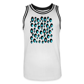 Panketal. - Maillot de basket Homme - blanc/noir - Devant - AI Model Male 185 dark (185cm)
