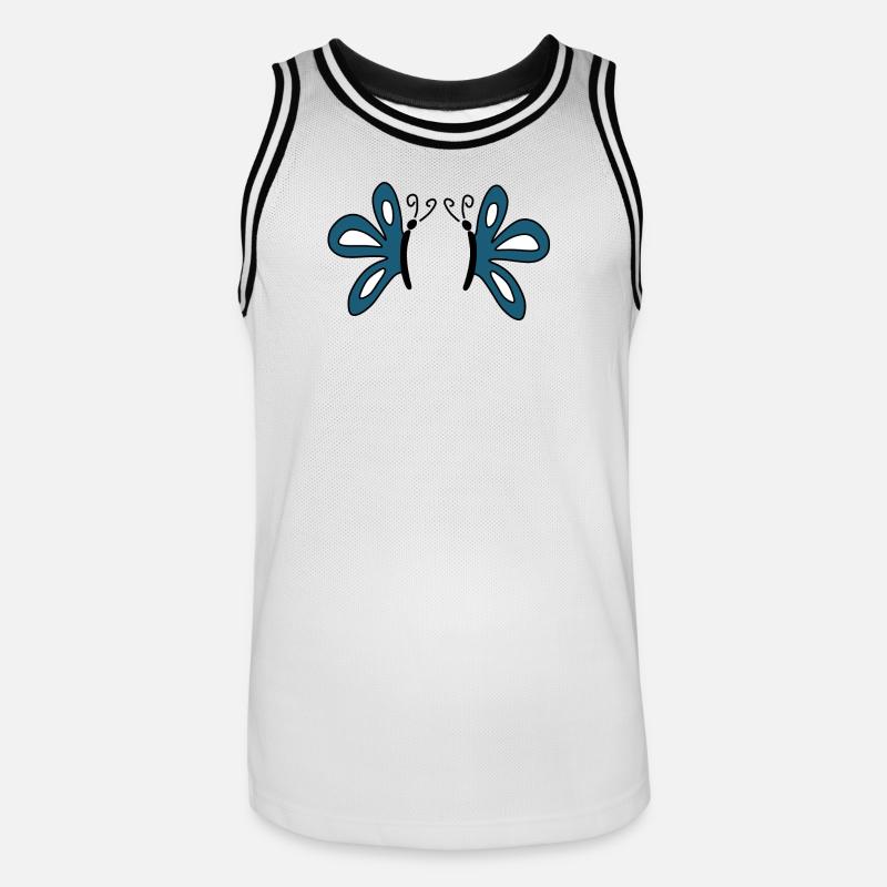 Muttertags Geschenk Mutter Muttertag Geschenkidee - Männer Basketball-Trikot - Weiß/Schwarz