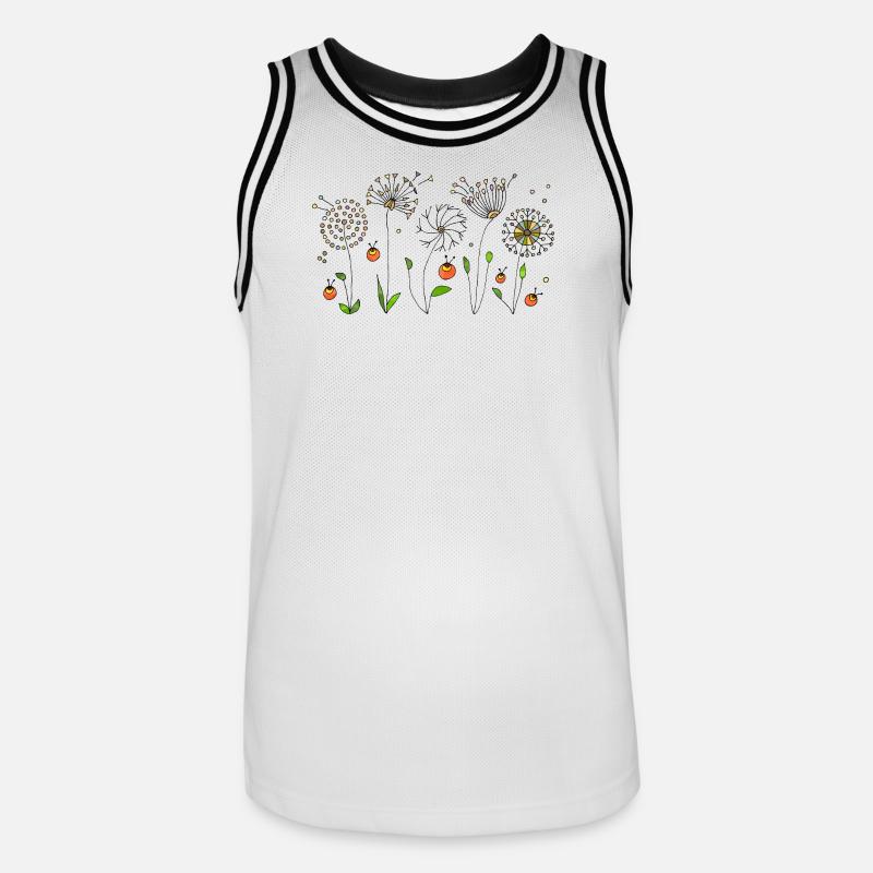 Blommor - Basebollinne herr - vit/svart