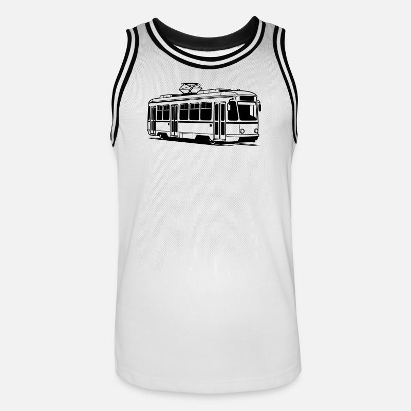 Tramway - Maillot de basket Homme - blanc/noir