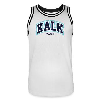 KalkPost3 - Maillot de basket Homme - blanc/noir - Devant - AI Model Male 185 dark (185cm)