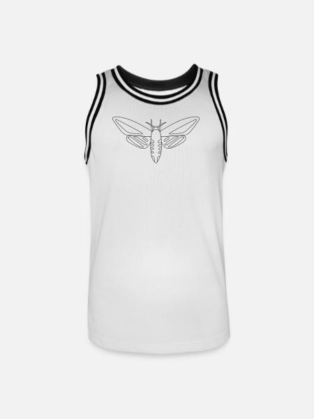Spießente - Männer Basketball-Trikot - Weiß/Schwarz