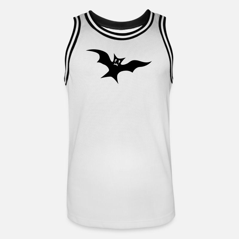 Bat - Men's Basketball Jersey - white/black