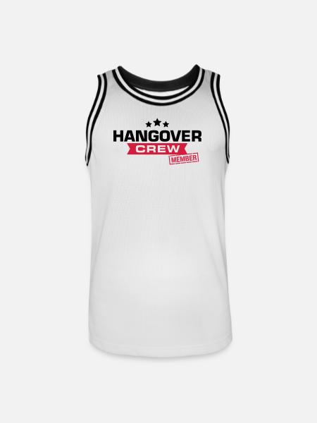 crew junggesellenabschied - Männer Basketball-Trikot - Weiß/Schwarz