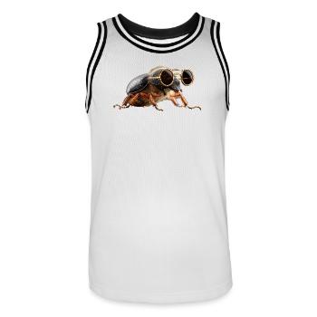 Maikäfer Süßer Hirschkäfer Nashornkäfer Insekten - Männer Basketball-Trikot - Weiß/Schwarz - Vorne - AI Model Male 185 dark (185cm)