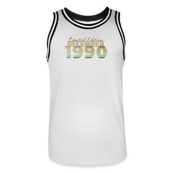35e anniversaire édition limitée (SCR) 12/1990 - Maillot de basket Homme - blanc/noir - Devant - AI Model Male 185 dark (185cm)