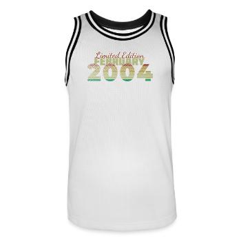 22e anniversaire Édition Limitée (SCR) 02/2004 - Maillot de basket Homme - blanc/noir - Devant - AI Model Male 185 dark (185cm)