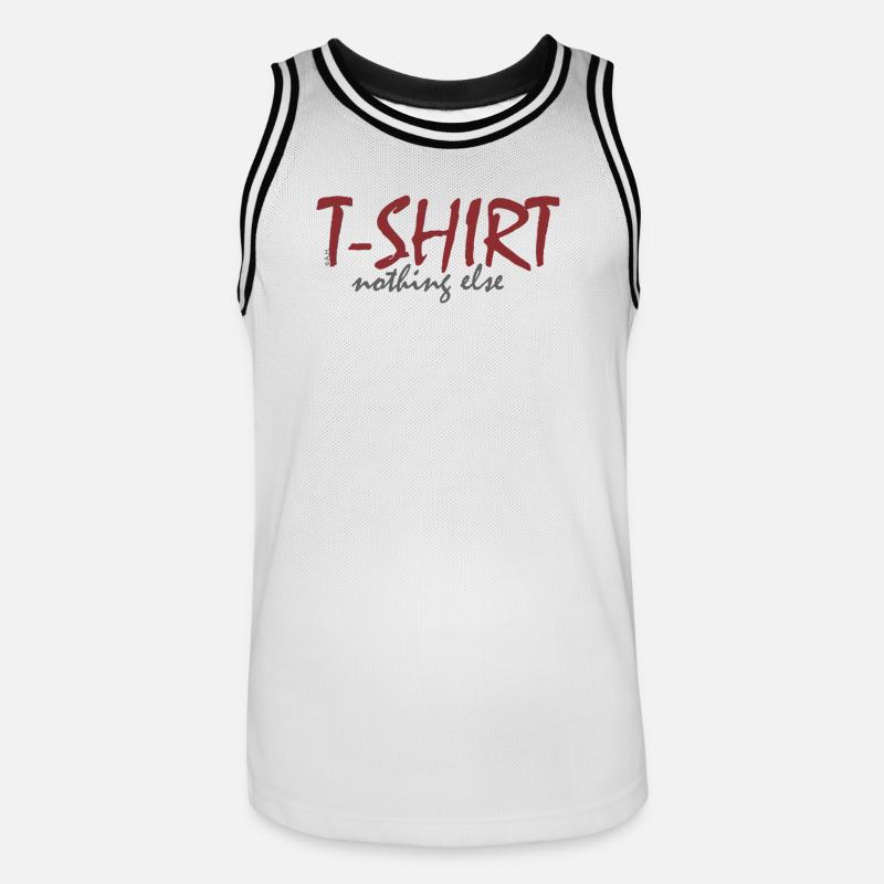 T‑Shirt nothing else - Männer Basketball-Trikot - Weiß/Schwarz