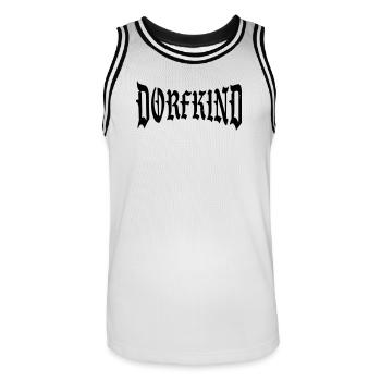dorf kind child village bambino dorfkind shirt - Männer Basketball-Trikot - Weiß/Schwarz - Vorne - AI Model Male 185 dark (185cm)