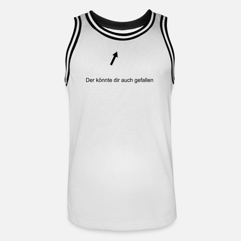 Der koennte dir auch gefallen - Männer Basketball-Trikot - Weiß/Schwarz