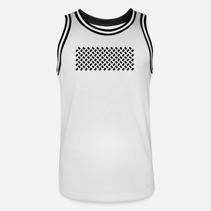 Samples from modules in repeat - Men's Basketball Jersey - white/black