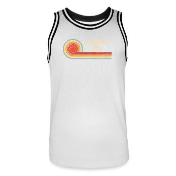 Vintage 1978 Geburtstag Retro Design - Männer Basketball-Trikot - Weiß/Schwarz - Vorne - AI Model Male 185 dark (185cm)